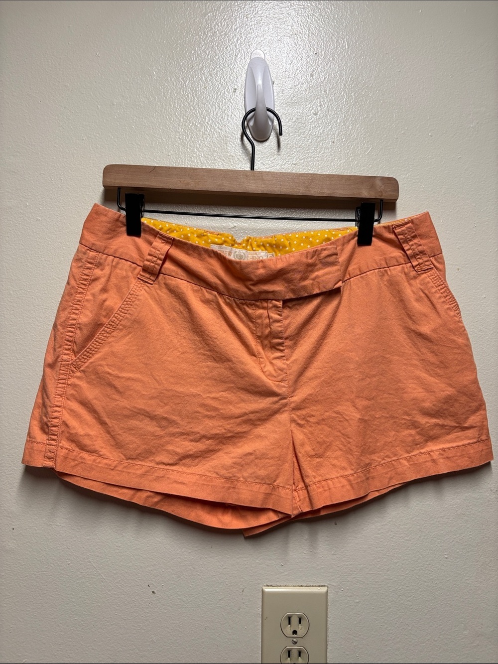 J. Crew Peach Chino Shorts women's size 10